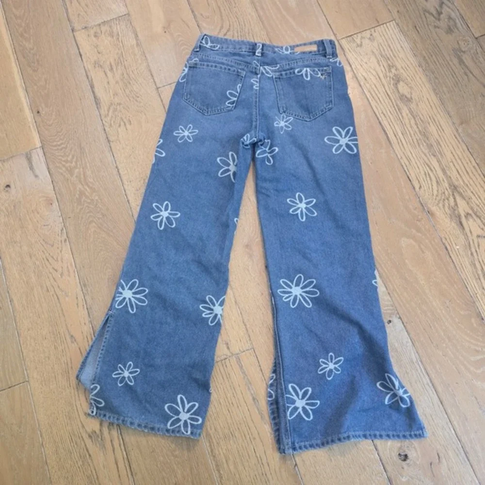 Wide leg bell flower print Justice girls‎ size 14